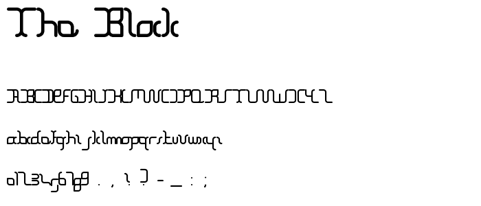 The Block font